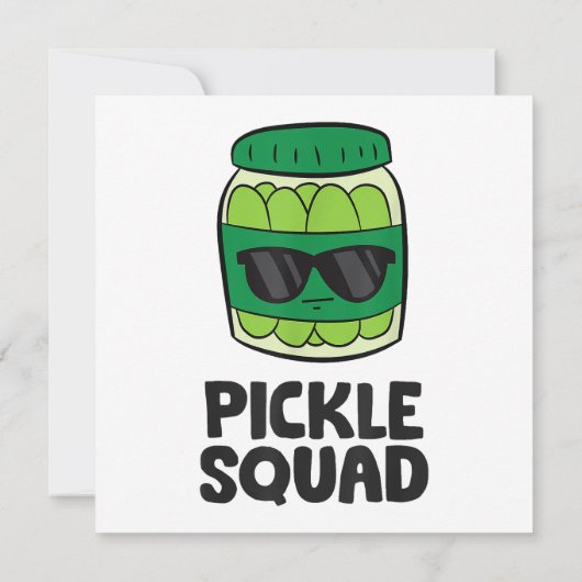 Pickle Lover Team Pickles Funny Pickle Squad Kaart (Achterkant)