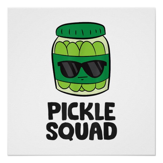 Pickle Lover Team Pickles Funny Pickle Squad Perfect Poster (Voorkant)