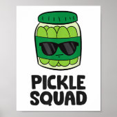 Pickle Lover Team Pickles Funny Pickle Squad Poster (Voorkant)