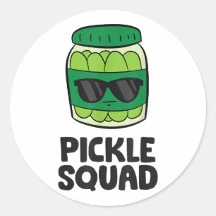 Pickle Lover Team Pickles Funny Pickle Squad Ronde Sticker