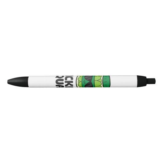 Pickle Lover Team Pickles Funny Pickle Squad Zwarte Inkt Pen (Voorkant)