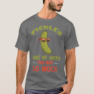 Pickle maakt me blij met Vegan Food Pickle Lover V T-shirt