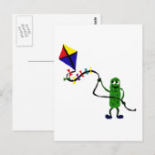 Pickle Man Flying Kite Briefkaart (Voorkant / Achterkant)
