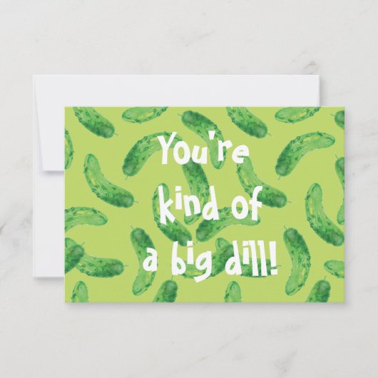 Pickle me Fancy! Bedankkaart (Voorkant)