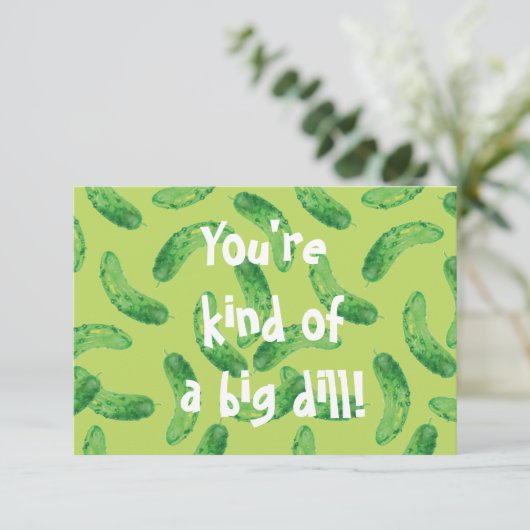 Pickle me Fancy! Bedankkaart (Staand voorkant)