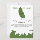 Pickle me geluk baby shower bedankkaart (Voorkant)