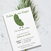 Pickle me happy Baby shower Invitation Kaart