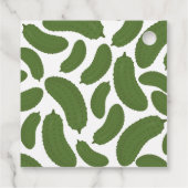 Pickle me happy baby shower thema bedankjes labels (Achterkant)