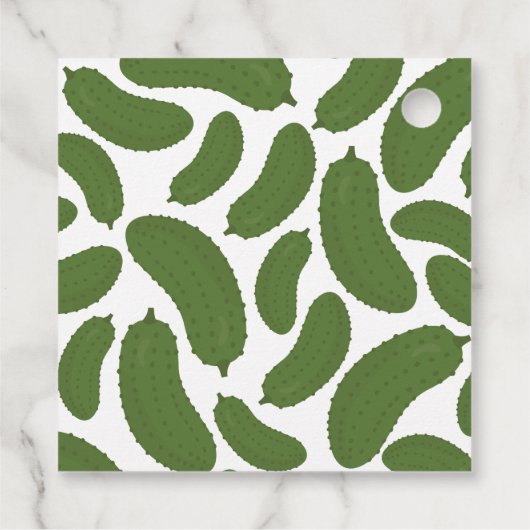 Pickle me happy baby shower thema bedankjes labels (Achterkant)