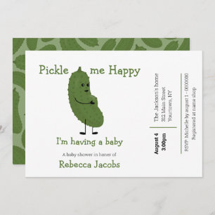 Pickle me Happy Baby shower Uitnodiging