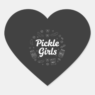 Pickle Meisjes, Liefdescitaat Ontwerp Hart Sticker