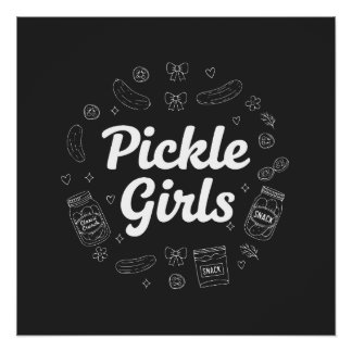Pickle Meisjes, Liefdescitaat Ontwerp Perfect Poster