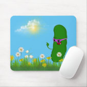 Pickle met roze bril muismat (Met muis)