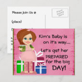 Pickle Mommy Baby shower Invitation Kaart (Voorkant / Achterkant)