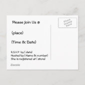 Pickle Mommy Baby shower Invitation Kaart (Achterkant)