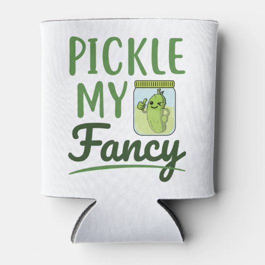 Pickle My Fancy Pickles Lover Cute Green Dill Jar Blikjeskoeler (Voorkant)