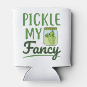Pickle My Fancy Pickles Lover Cute Green Dill Jar Blikjeskoeler (Achterkant)