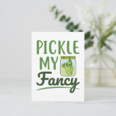 Pickle My Fancy Pickles Lover Cute Green Dill Jar Briefkaart (Staand voorkant)