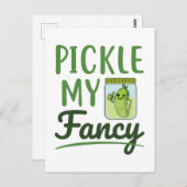 Pickle My Fancy Pickles Lover Cute Green Dill Jar Briefkaart (Voorkant / Achterkant)