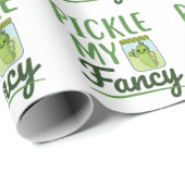 Pickle My Fancy Pickles Lover Cute Green Dill Jar Cadeaupapier (Rol Hoek)