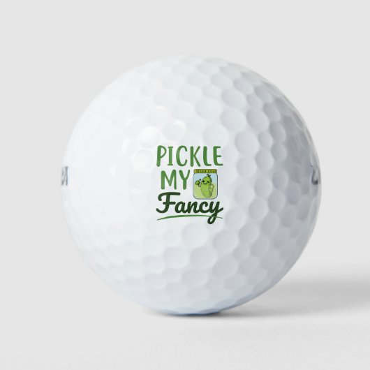Pickle My Fancy Pickles Lover Cute Green Dill Jar Golfballen (Voorkant)