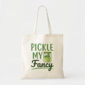 Pickle My Fancy Pickles Lover Cute Green Dill Jar Tote Bag (Voorkant)