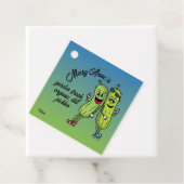 Pickle Pals Funny Cartoon Pickles Jar Label (In situ)