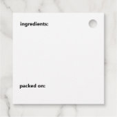 Pickle Pals Funny Cartoon Pickles Jar Label (Achterkant)