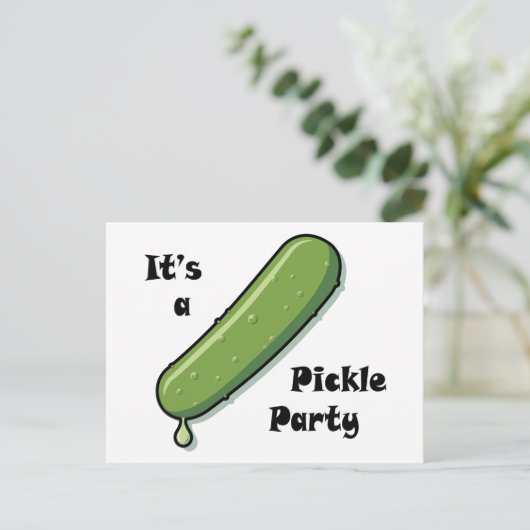Pickle Party Briefkaart (Staand voorkant)