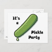 Pickle Party Briefkaart (Voorkant / Achterkant)
