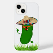 Pickle Persoon met Mexicaanse Sombrero Case-Mate iPhone Case (Achterkant)