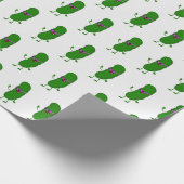 Pickle persoon met roze bril cadeaupapier (Hoek)