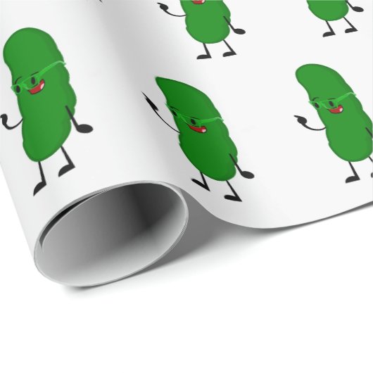 Pickle Persoon op wit Cadeaupapier (Rol Hoek)