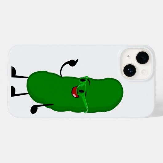 Pickle Persoon op wit Case-Mate iPhone Case (Achterkant (horizontaal))