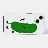 Pickle Persoon op wit iPhone Hoesje (Achterkant horizontaal)