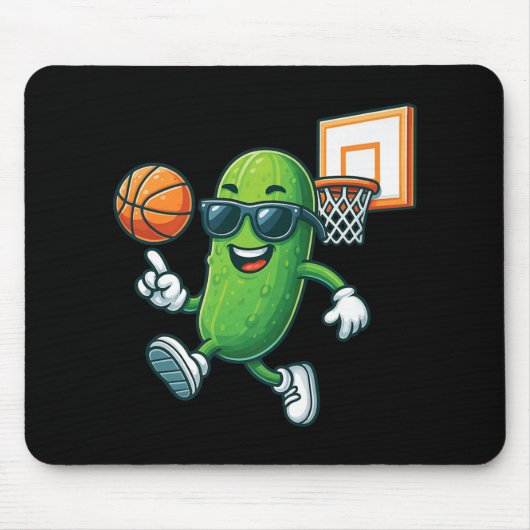 Pickle Playing Basketball Premium  Muismat (Voorkant)