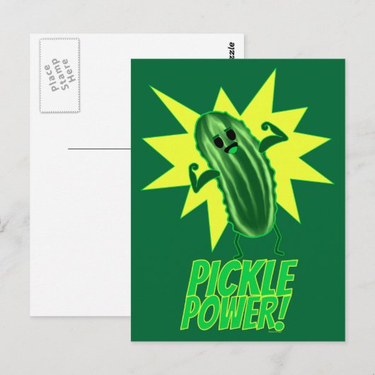 Pickle Power! Briefkaart (Voorkant / Achterkant)