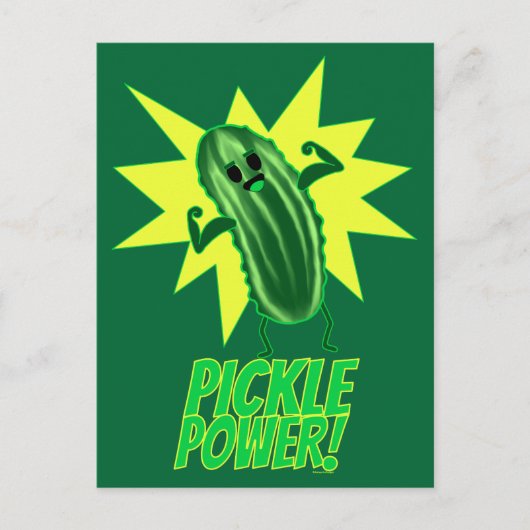 Pickle Power! Briefkaart (Voorkant)