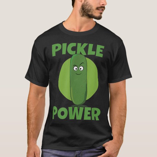 Pickle Power Ik hou van augurken T-shirt (Voorkant)