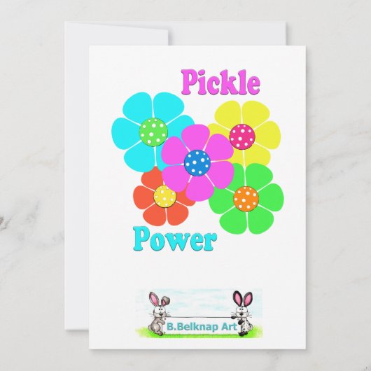 Pickle Power Pickleball Kaart (Achterkant)