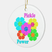 Pickle Power Pickleball Keramisch Ornament (Links)