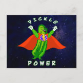 Pickle Power Pickleball Superheld Briefkaart (Voorkant)