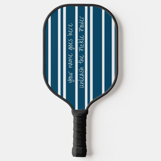 Pickle Power Pickleballer speler krachtig spelen Pickleball Paddle (Achterkant)