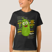 Pickle Power! Schattigee Pickleball Kinder T-shirt (Voorkant)