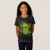Pickle Power! Schattigee Pickleball Kinder T-shirt (Voorkant volledig)