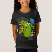 Pickle Power! Schattigee Pickleball Kinder T-shirt (Voorkant)