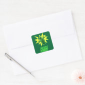 Pickle Power! Vierkante Sticker (Envelop)
