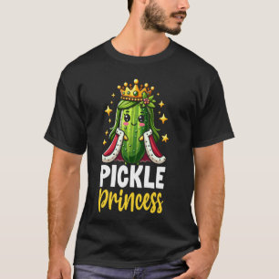 Pickle Princess Komkommer Plantaardig Voedsel Jar T-shirt