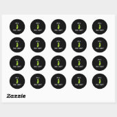 Pickle Pun, In A Dill-light, Grappig, Grappen, Sar Ronde Sticker (Vel)