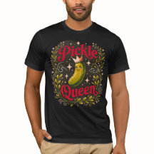 Pickle Queen Cute Crown Grafische T-shirt | Whimsi